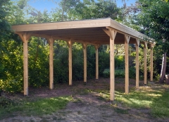 Einzelcarport 7005 Akzent mit Stellplatzverlängerung